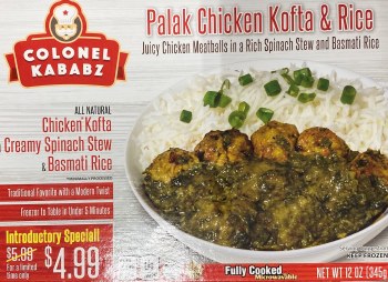 PALAK CHICKEN KOFTA &RICE 345G